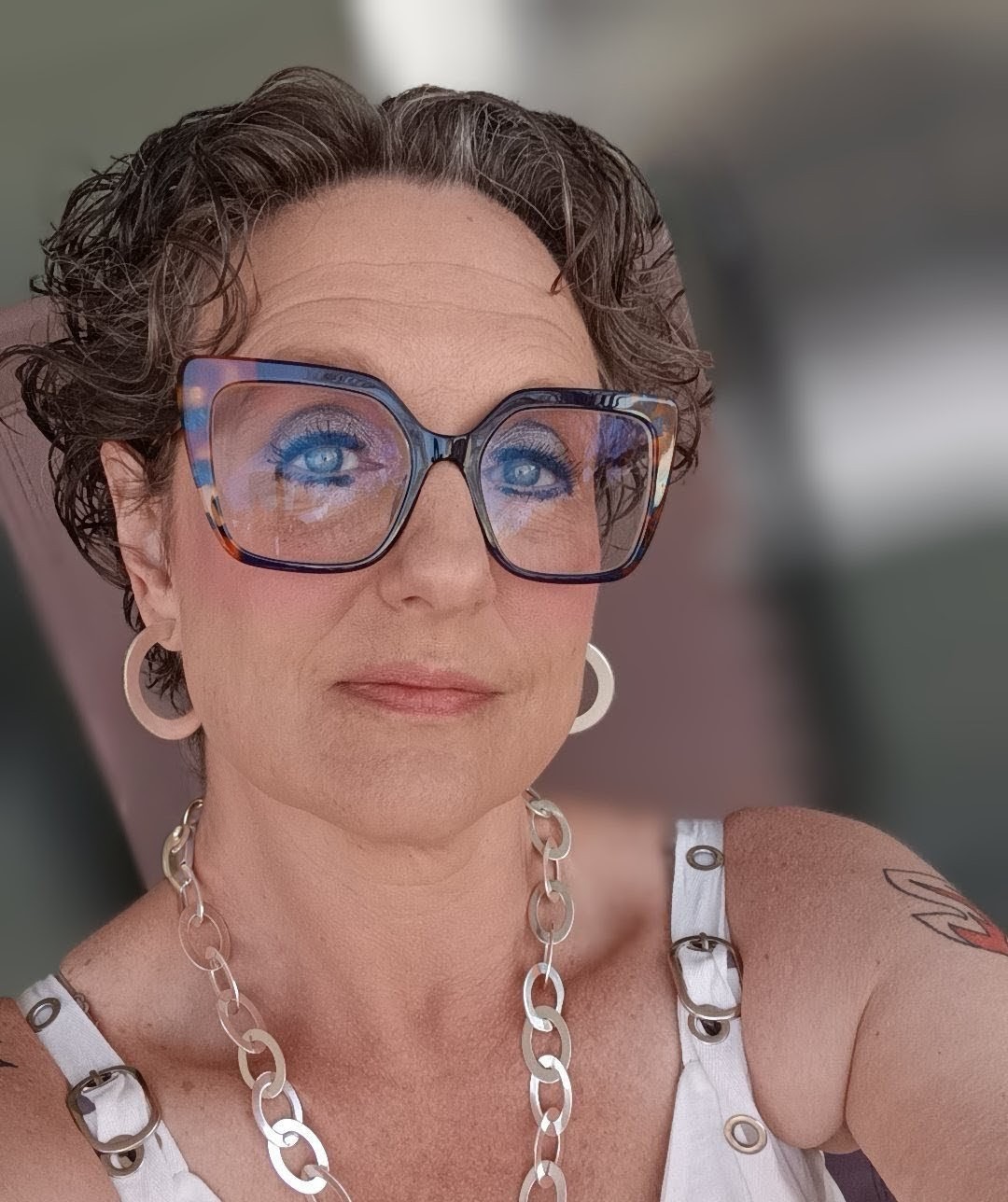 Portrait of Julie S. Paschold, poet, artist, and author